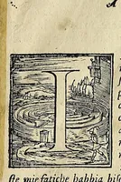 An illustration from Rote perpetue, per le quali si puo con qual numero di due dadi si voglia : overo con due dadi secondo l'horologio d'Italia : ritrouar quando si fà la Luna : le Feste mobili : la Patta : l'Aureo numero : l'Indittione, la Lettera domenicale col bisesto et in che giorno entra il principio d'ogni mese (1562)