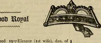 An illustration from The royal lineage of our noble and gentle families. Together with their paternal ancestry .. (1884)