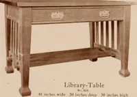 An illustration from Roycroft hand made furniture. (1912)