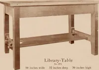 An illustration from Roycroft hand made furniture. (1912)