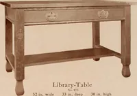 An illustration from Roycroft hand made furniture. (1912)