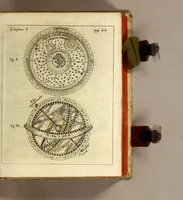 An illustration from R.P. Athanasii Kircheri e Societate Jesu Iter extaticum cœleste, : quo mundi opificium, id est, cœlestis expansi, siderumq[ue] tam errantium, quàm fixorum natura, vires, proprietates, singulorumq[ue] compositio & structura, ab infimo telluris globo, usq[ue] ad ultima mundi confinia, per ficti raptus integumentum explorata, novâ hypothesi exponitur ad veritatem, interlocutoribus Cosmiele et Theodidacto (1660)