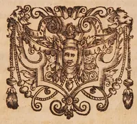 An illustration from R.P. Athanasii Kircheri ... Iter extaticum coeleste, quo mundi opificium, id est, coelestis expansi, siderumq; tam erratium, quàm fixorum natura, vires, proprietates, singulorumq; compositio & structura, ab infimo telluris globo, usq; ad ultima mundi confinia, per ficti raptus integumentum explorata, novâ hypothesi exponitur ad veritatem, interlocutoribus Cosmiele et Theodidacto (1660)