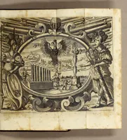 An illustration from R.P. Caspari Knitl. S.J. AA. LL. & Phil. Doctoris & Mathem. Professoris, Cosmographia elementaris, : propositionibus physico-mathematicis, in Alma, Caesarea, Regiáq[ue] Universitate Pragensi Carolo-Ferdinandea, anno superiore proposita, (1674)