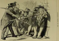 An illustration from The Rt. Hon. John Bright, M. P. : cartoons from the collection of "Mr. Punch" (1898)