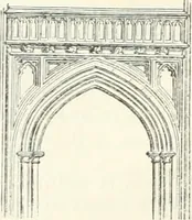 An illustration from Rudimentary architecture: for the use of beginners. The history and description of the styles of architecture of various countries, from the earliest to the present period .. (1874)