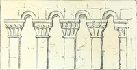 An illustration from Rudimentary architecture: for the use of beginners. The history and description of the styles of architecture of various countries, from the earliest to the present period .. (1874)