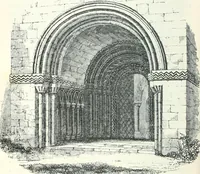 An illustration from Rudimentary architecture: for the use of beginners. The history and description of the styles of architecture of various countries, from the earliest to the present period .. (1874)