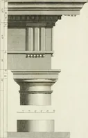 An illustration from The rudiments of ancient architecture, in two parts : containing an historical account of the five orders, with their proportions and examples of each from the antiques : also Vitruvius on the temples and intercolumniations, &c. of the ancients ... : with a dictionary of terms : illustrated with ten plates (1789)