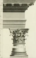 An illustration from The rudiments of ancient architecture, in two parts : containing an historical account of the five orders, with their proportions and examples of each from the antiques : also Vitruvius on the temples and intercolumniations, &c. of the ancients ... : with a dictionary of terms : illustrated with ten plates (1789)