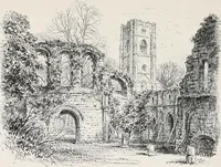 An illustration from The ruined abbeys of Yorkshire (1891)