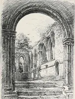 An illustration from The ruined abbeys of Yorkshire (1891)