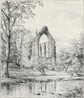 An illustration from The ruined abbeys of Yorkshire (1891)