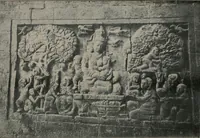An illustration from Ruins of Buddhistic temples in Pragä valley: Tyandis Barabudur, Mendut and Pawon (1912)