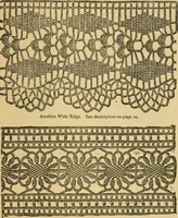 An illustration from Rules and directions for the use of Finlayson, Bousfield & co.'s real Scotch linen crochet thread .. (1886)