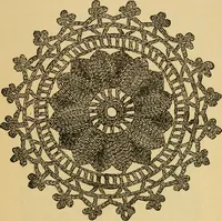 An illustration from Rules and directions for the use of Finlayson, Bousfield & co.'s real Scotch linen crochet thread .. (1886)