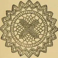 An illustration from Rules and directions for the use of Finlayson, Bousfield & co.'s real Scotch linen crochet thread .. (1886)