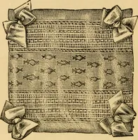 An illustration from Rules and directions for the use of Finlayson, Bousfield & co.'s real Scotch linen crochet thread .. (1886)