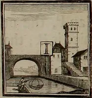 An illustration from Rules and examples of perspective, proper for painters and architects, etc. In English and Latin ... by .. (1707)