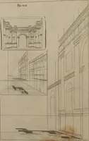 An illustration from Rules and examples of perspective, proper for painters and architects, etc. In English and Latin ... by .. (1707)