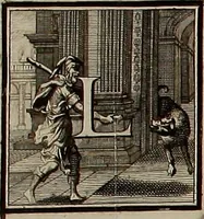 An illustration from Rules and examples of perspective, proper for painters and architects, etc. In English and Latin ... by .. (1707)