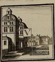 An illustration from Rules and examples of perspective, proper for painters and architects, etc. In English and Latin ... by .. (1707)
