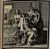 An illustration from Rules and examples of perspective, proper for painters and architects, etc. In English and Latin ... by .. (1707)