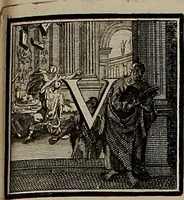 An illustration from Rules and examples of perspective, proper for painters and architects, etc. In English and Latin ... by .. (1707)