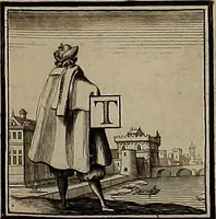 An illustration from Rules and examples of perspective, proper for painters and architects, etc. In English and Latin ... by .. (1707)
