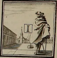 An illustration from Rules and examples of perspective, proper for painters and architects, etc. In English and Latin ... by .. (1707)