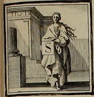 An illustration from Rules and examples of perspective, proper for painters and architects, etc. In English and Latin ... by .. (1707)