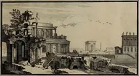 An illustration from Rules and examples of perspective, proper for painters and architects, etc. In English and Latin ... by .. (1707)