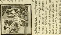 An illustration from Rules and examples of perspective proper for painters and architects, etc. in English and Latin :‡bcontaining a most easie and expeditious method to delineate in perspective all designs relating to architecture, after a new manner, wholly free from the confusion of occult lines /‡cby that great master thereof, Andrea Pozzo, Soc. Jef. engraven in 105 ample folio plates, and adorn'd with 200 initial letters to the explanatory discourses ; printed from copper-plates ony best paper by John Sturt ; done into English from the original printed at Rome 1693 in Lat. and Ital. by Mr John James of Greenwich (1693)