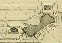 Picture 169 of 287 from Rules and examples of perspective proper for painters and architects, etc. in English and Latin :‡bcontaining a most easie and expeditious method to delineate in perspective all designs relating to architecture, after a new manner, wholly free from the confusion of occult lines /‡cby that great master thereof, Andrea Pozzo, Soc. Jef. engraven in 105 ample folio plates, and adorn'd with 200 initial letters to the explanatory discourses ; printed from copper-plates ony best paper by John Sturt ; done into English from the original printed at Rome 1693 in Lat. and Ital. by Mr John James of Greenwich (1693), leaf 207