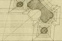 Picture 170 of 287 from Rules and examples of perspective proper for painters and architects, etc. in English and Latin :‡bcontaining a most easie and expeditious method to delineate in perspective all designs relating to architecture, after a new manner, wholly free from the confusion of occult lines /‡cby that great master thereof, Andrea Pozzo, Soc. Jef. engraven in 105 ample folio plates, and adorn'd with 200 initial letters to the explanatory discourses ; printed from copper-plates ony best paper by John Sturt ; done into English from the original printed at Rome 1693 in Lat. and Ital. by Mr John James of Greenwich (1693), leaf 207