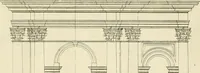 Picture 203 of 287 from Rules and examples of perspective proper for painters and architects, etc. in English and Latin :‡bcontaining a most easie and expeditious method to delineate in perspective all designs relating to architecture, after a new manner, wholly free from the confusion of occult lines /‡cby that great master thereof, Andrea Pozzo, Soc. Jef. engraven in 105 ample folio plates, and adorn'd with 200 initial letters to the explanatory discourses ; printed from copper-plates ony best paper by John Sturt ; done into English from the original printed at Rome 1693 in Lat. and Ital. by Mr John James of Greenwich (1693), leaf 234