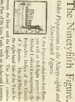 An illustration from Rules and examples of perspective proper for painters and architects, etc. in English and Latin :‡bcontaining a most easie and expeditious method to delineate in perspective all designs relating to architecture, after a new manner, wholly free from the confusion of occult lines /‡cby that great master thereof, Andrea Pozzo, Soc. Jef. engraven in 105 ample folio plates, and adorn'd with 200 initial letters to the explanatory discourses ; printed from copper-plates ony best paper by John Sturt ; done into English from the original printed at Rome 1693 in Lat. and Ital. by Mr John James of Greenwich (1693)