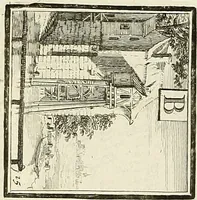 Picture 19 of 287 from Rules and examples of perspective proper for painters and architects, etc. in English and Latin :‡bcontaining a most easie and expeditious method to delineate in perspective all designs relating to architecture, after a new manner, wholly free from the confusion of occult lines /‡cby that great master thereof, Andrea Pozzo, Soc. Jef. engraven in 105 ample folio plates, and adorn'd with 200 initial letters to the explanatory discourses ; printed from copper-plates ony best paper by John Sturt ; done into English from the original printed at Rome 1693 in Lat. and Ital. by Mr John James of Greenwich (1693), leaf 32