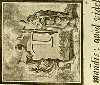 An illustration from Rules and examples of perspective proper for painters and architects, etc. in English and Latin :‡bcontaining a most easie and expeditious method to delineate in perspective all designs relating to architecture, after a new manner, wholly free from the confusion of occult lines /‡cby that great master thereof, Andrea Pozzo, Soc. Jef. engraven in 105 ample folio plates, and adorn'd with 200 initial letters to the explanatory discourses ; printed from copper-plates ony best paper by John Sturt ; done into English from the original printed at Rome 1693 in Lat. and Ital. by Mr John James of Greenwich (1693)