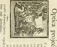 An illustration from Rules and examples of perspective proper for painters and architects, etc. in English and Latin :‡bcontaining a most easie and expeditious method to delineate in perspective all designs relating to architecture, after a new manner, wholly free from the confusion of occult lines /‡cby that great master thereof, Andrea Pozzo, Soc. Jef. engraven in 105 ample folio plates, and adorn'd with 200 initial letters to the explanatory discourses ; printed from copper-plates ony best paper by John Sturt ; done into English from the original printed at Rome 1693 in Lat. and Ital. by Mr John James of Greenwich (1693)