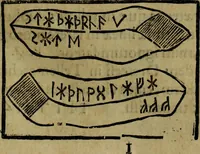 An illustration from Runir [in Runic characters], seu, Danica literatura antiqvissima (1651)