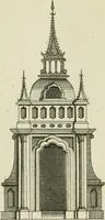 An illustration from Rural architecture in the Gothick taste : being twenty new designs, for temples, garden-seats, summer-houses, lodges, terminies, piers, &c. : on sixteen copper plates : with instructions to workmen, and hints where with most advantage to be erected (1752)