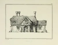 An illustration from Rural architecture : being a series of designs for ornamental cottages (1828)
