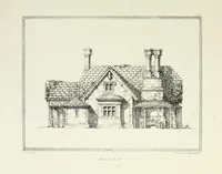 An illustration from Rural architecture : being a series of designs for ornamental cottages (1828)