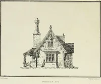 An illustration from Rural architecture : being a series of designs for ornamental cottages (1828)