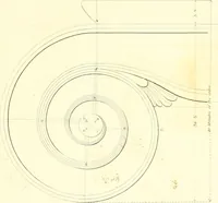 An illustration from Rural architecture: consisting of classic dwellings, Doric, Ionic, Corinthian and Gothic, and details connected with each of the orders; embracing plans, elevations parallel and perspective, specifications, estimates, framing, etc. for private houses and churches. Designed for the United States of America (1843)