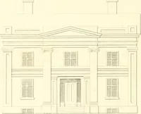Picture 19 of 52 from Rural architecture: consisting of classic dwellings, Doric, Ionic, Corinthian and Gothic, and details connected with each of the orders; embracing plans, elevations parallel and perspective, specifications, estimates, framing, etc. for private houses and churches. Designed for the United States of America (1843), leaf 155