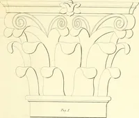 An illustration from Rural architecture: consisting of classic dwellings, Doric, Ionic, Corinthian and Gothic, and details connected with each of the orders; embracing plans, elevations parallel and perspective, specifications, estimates, framing, etc. for private houses and churches. Designed for the United States of America (1843)