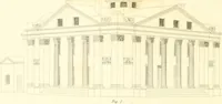 Picture 35 of 52 from Rural architecture: consisting of classic dwellings, Doric, Ionic, Corinthian and Gothic, and details connected with each of the orders; embracing plans, elevations parallel and perspective, specifications, estimates, framing, etc. for private houses and churches. Designed for the United States of America (1843), leaf 183