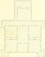 An illustration from Rural architecture: consisting of classic dwellings, Doric, Ionic, Corinthian and Gothic, and details connected with each of the orders; embracing plans, elevations parallel and perspective, specifications, estimates, framing, etc. for private houses and churches. Designed for the United States of America (1843)